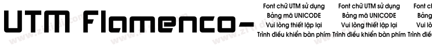UTM Flamenco字体转换